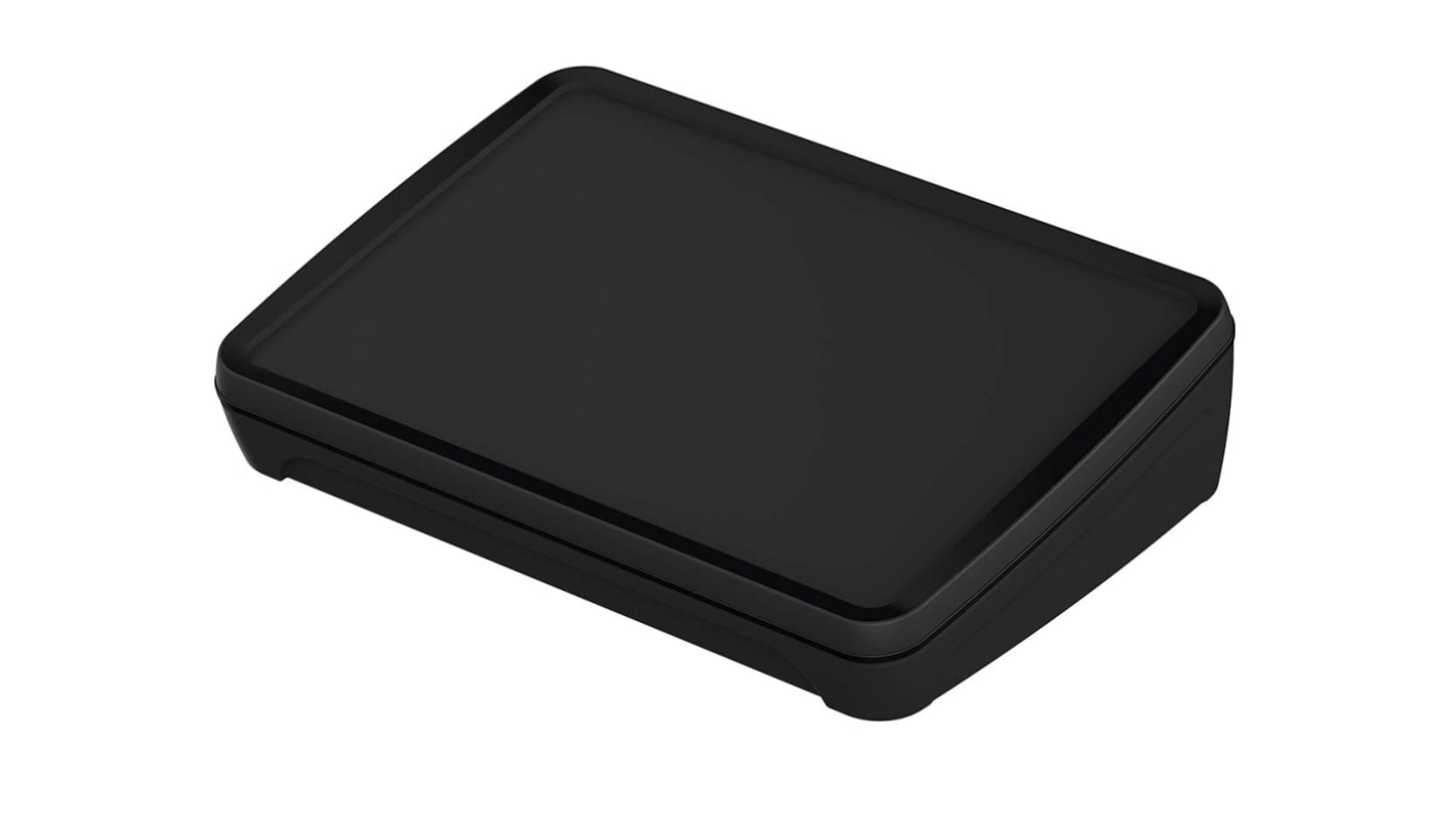 Bopla BoPad Series Black ABS Desktop Enclosure, Sloped Front, 215 x 150 x 53mm