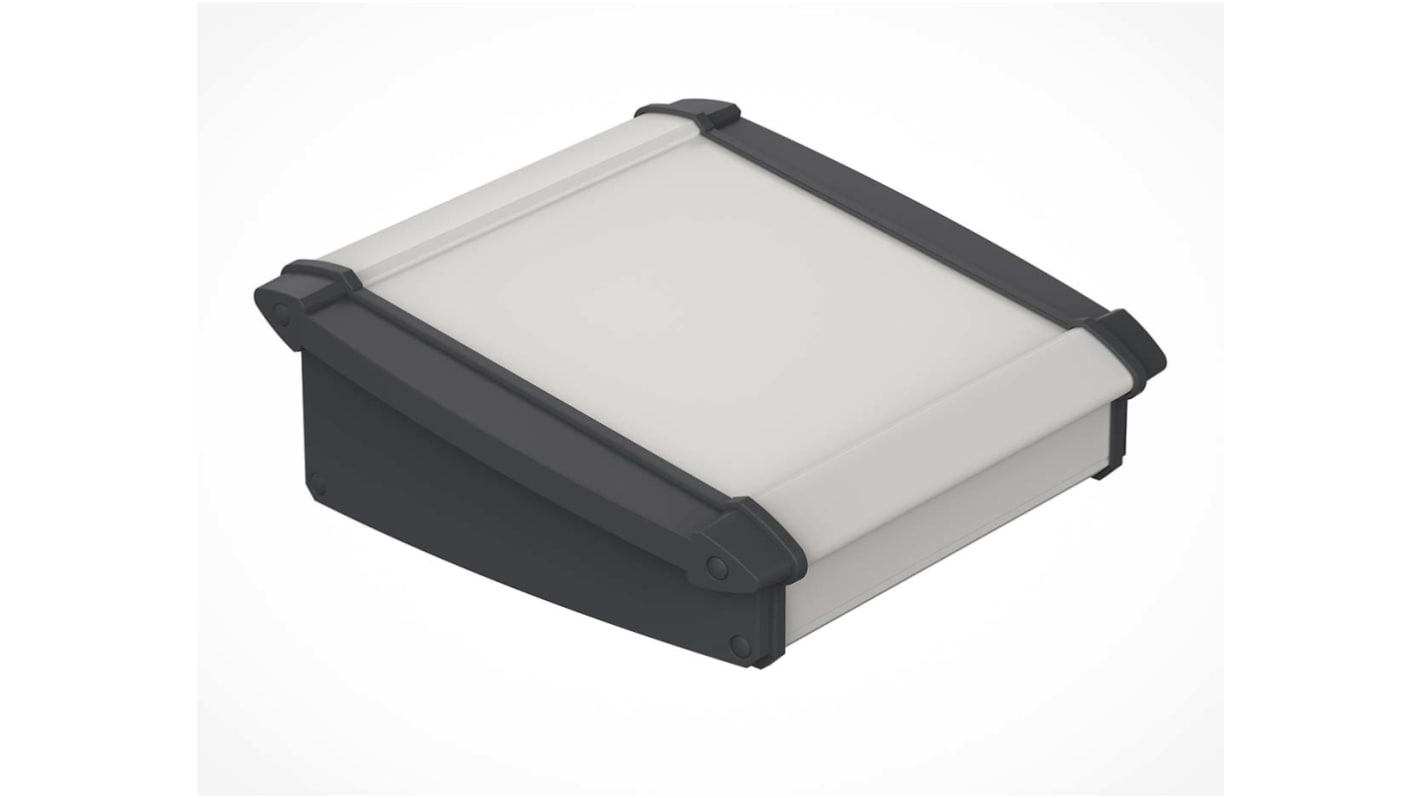 Caja de consola Bopla, serie Alu-Topline, de Aluminio de color Gris, con frontal inclinado, 150 x 181.2 x 68.2mm