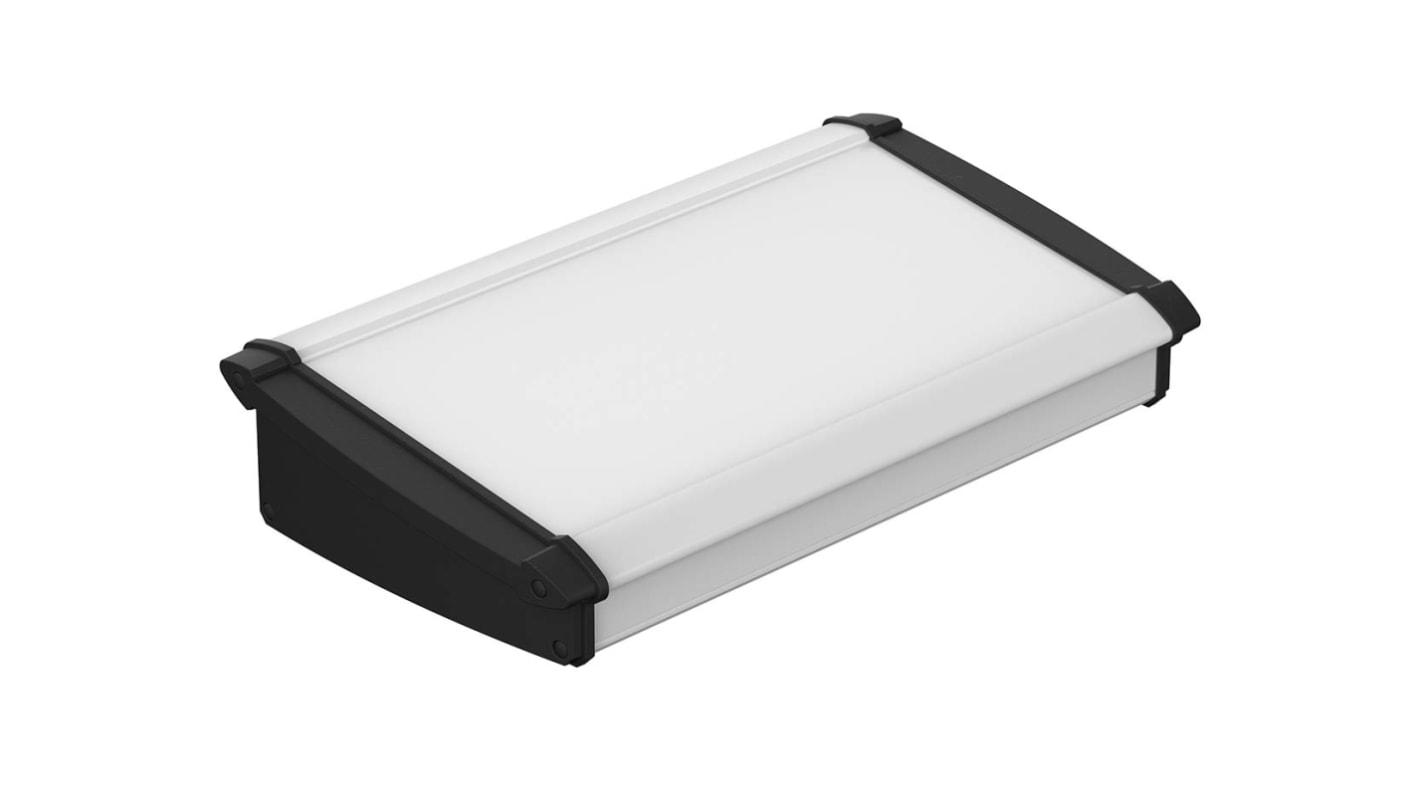 Bopla Alu-Topline Aluminium Pultgehäuse angeschrägt, Schwarz, 300 x 181.2 x 68.2mm