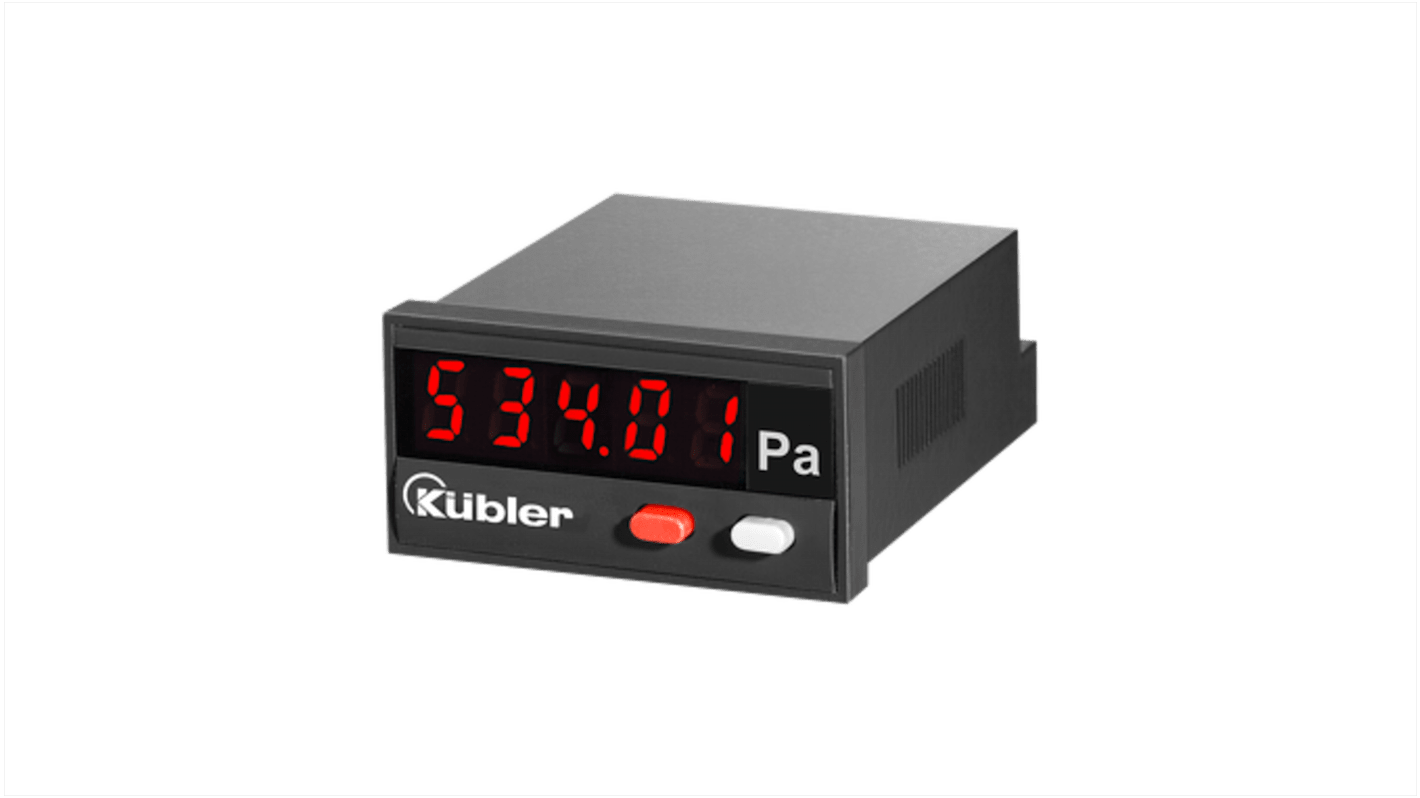 Kübler LED Einbaumessgerät für 0→ 10 V, 0→ 20 mA, Steuereingang H 22.2mm B 45mm 5-Stellen T. 59mm