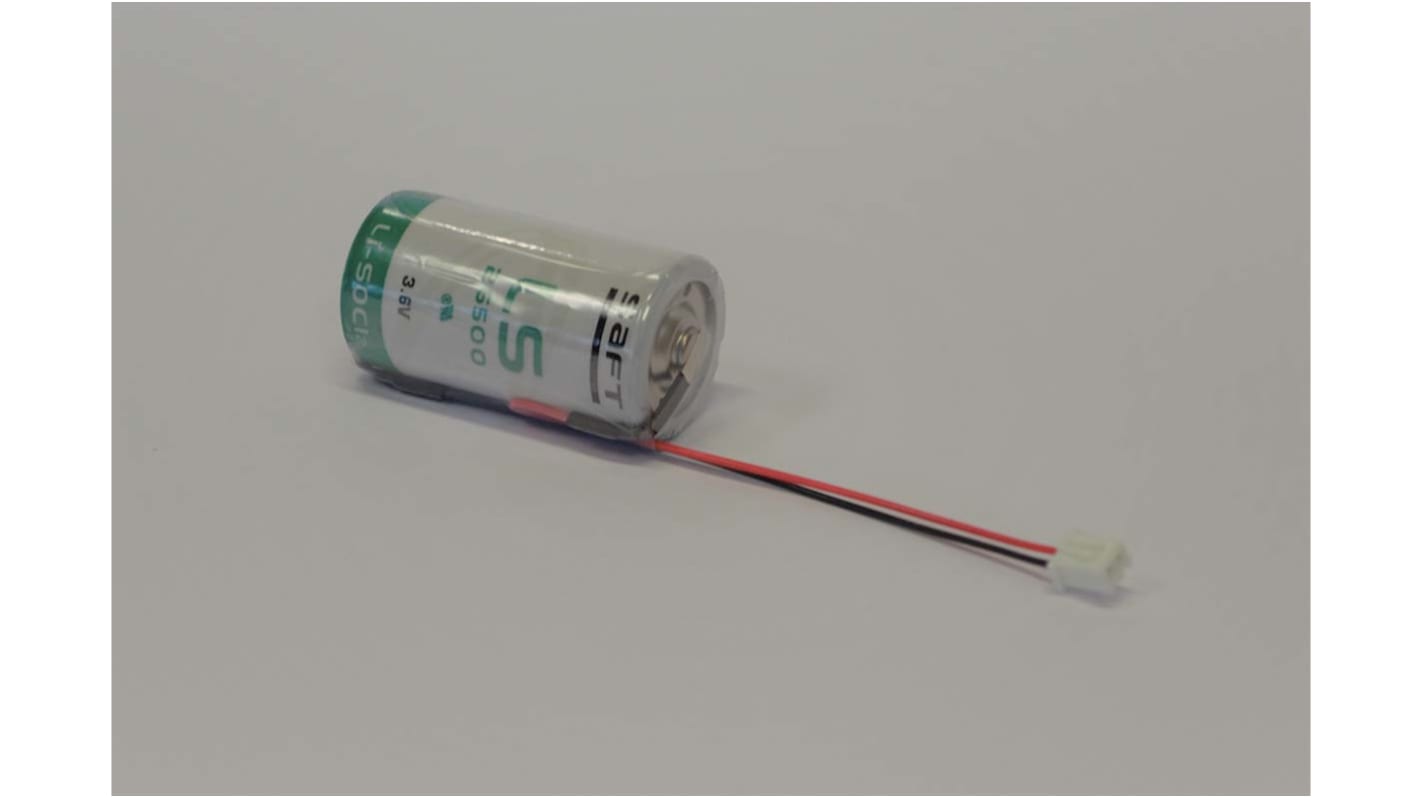 Saft 3.6V锂亚2号电池, 导线接端, LS26500FLC