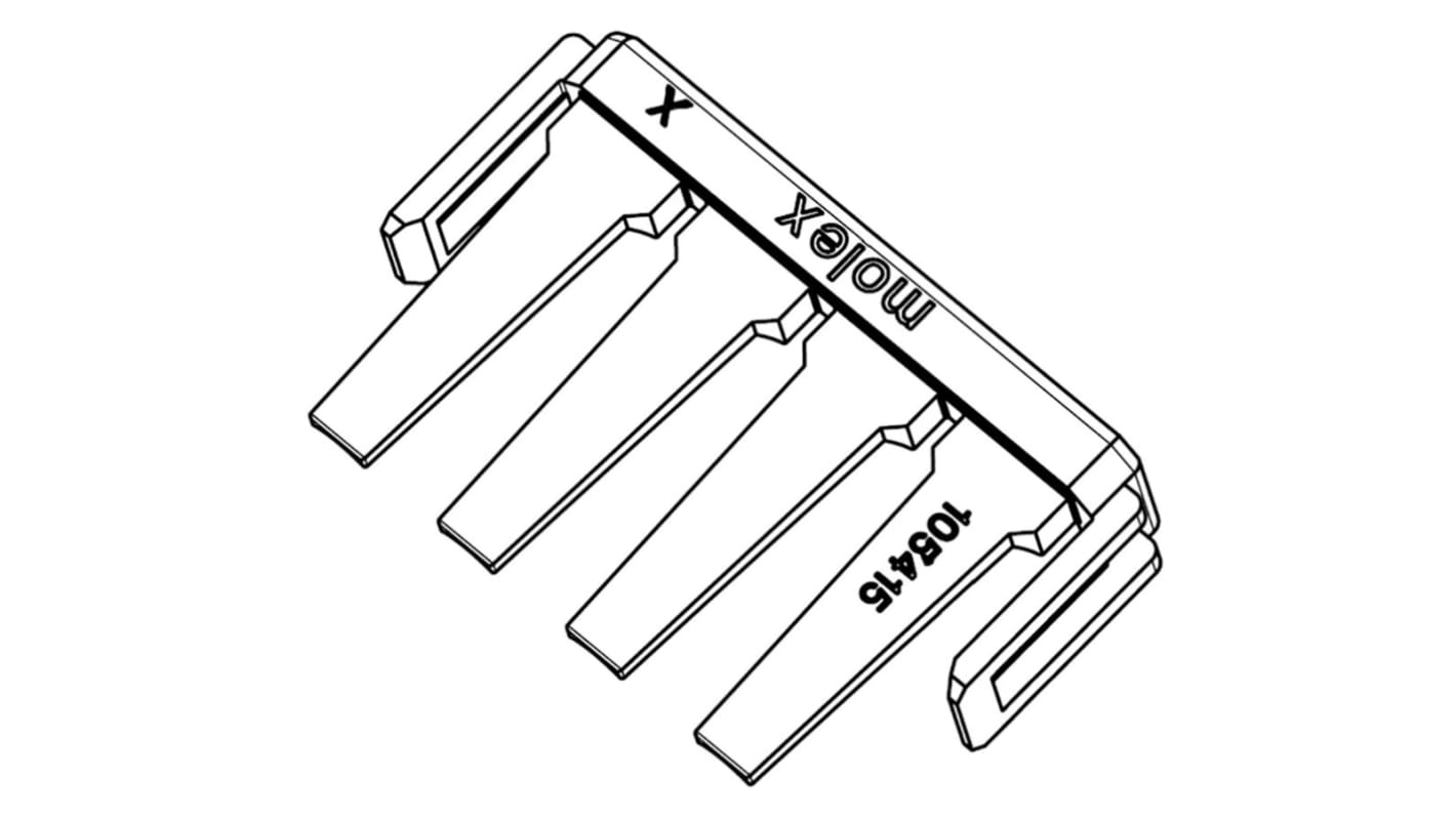 Garantie de position de cosse, Molex, 105415-0005