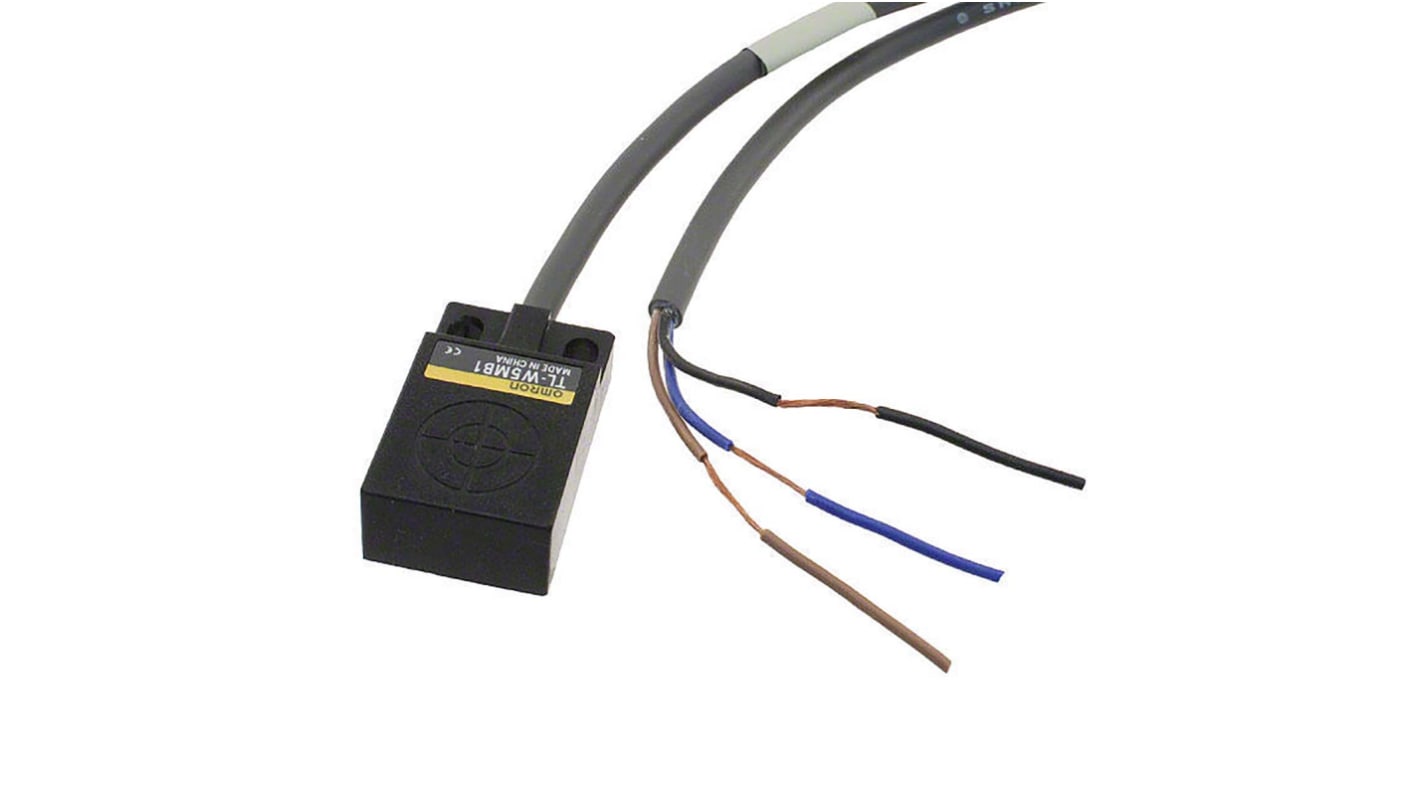 Omron Inductive Block-Style Proximity Sensor, 5 mm Detection, PNP Output, 24 V, IP67