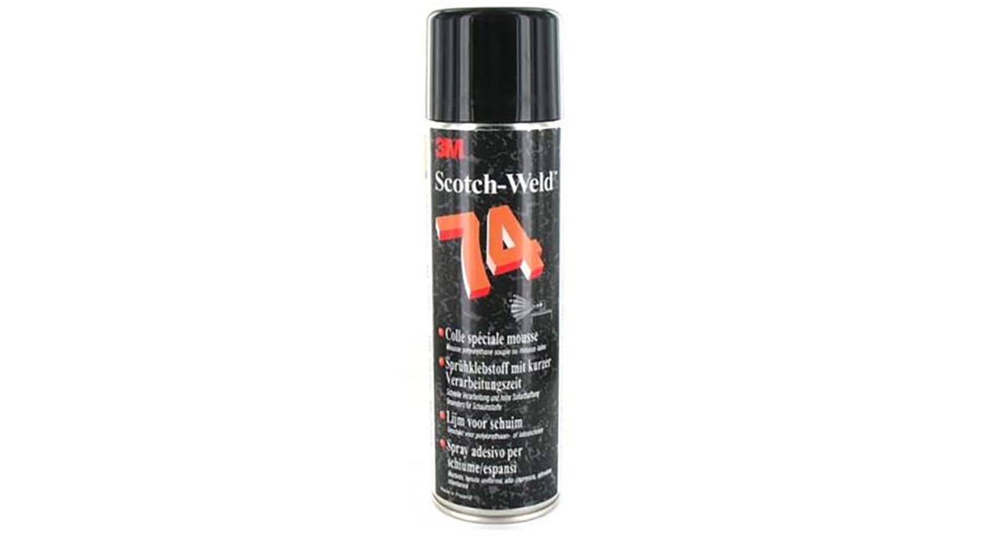 3M Foam Fast 74 Sprühkleber Spray Orange, Dose 500 ml, für Teppich, Kork, Textil, Schaumstoff, Metall, Papier, Holz