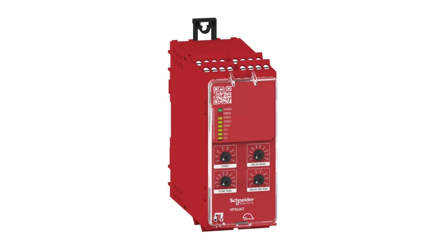 Schneider Electric XPSU Emergency Stop Safety Relay, 48 → 240V ac/dc, 3-Channel, 7 Safety Contacts