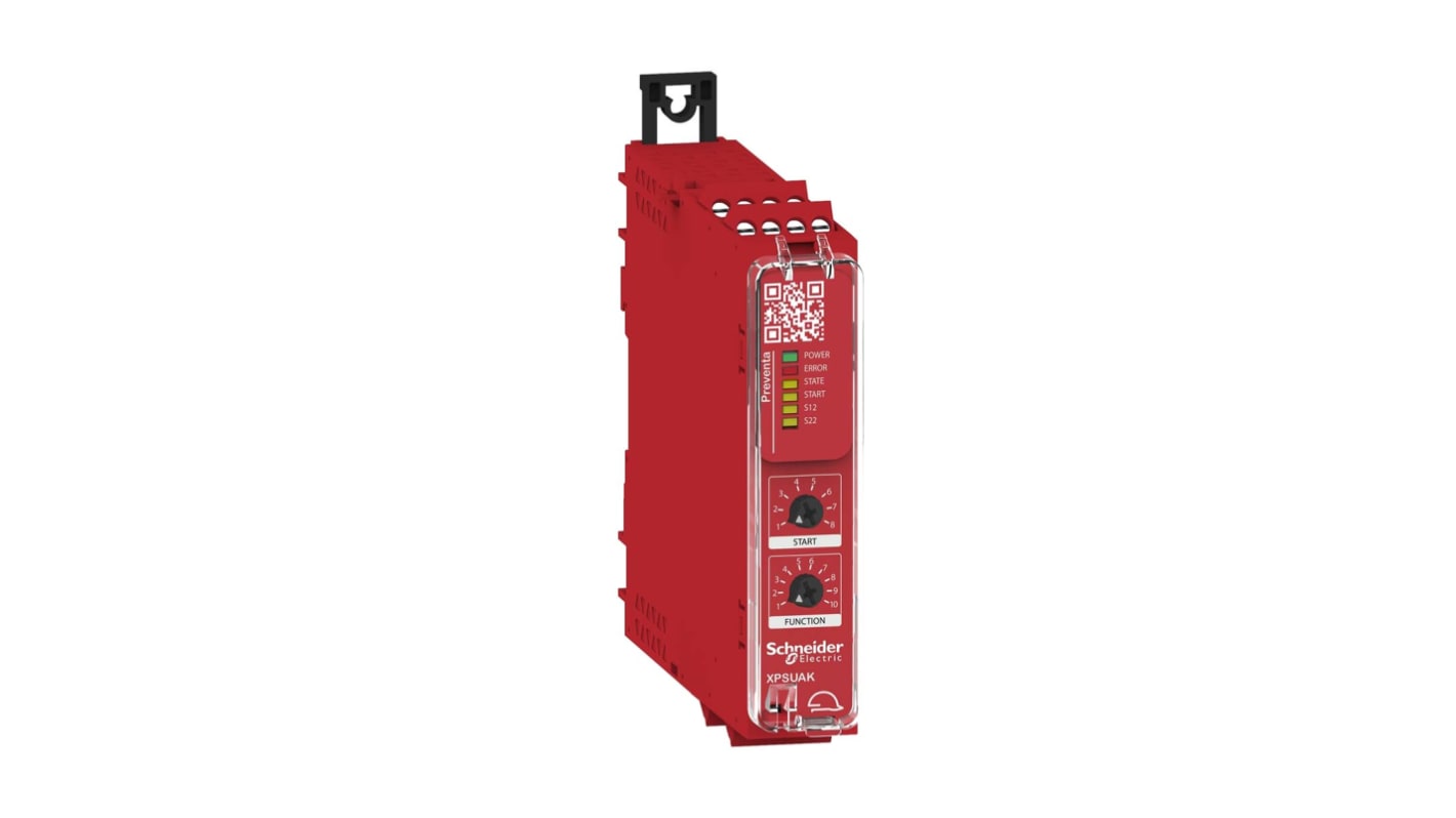 Schneider Electric Harmony XPS/ Preventa XPS XPSU Emergency Stop Safety Relay, 48 → 240V ac/dc, Dual-Channel, 3