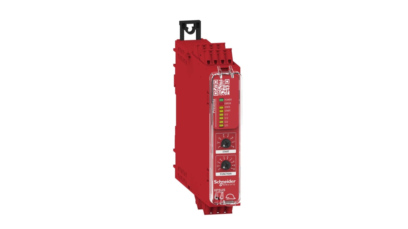 Schneider Electric Harmony XPS/ Preventa XPS XPSU Emergency Stop Safety Relay, 24V ac/dc, Dual-Channel, 2 Safety