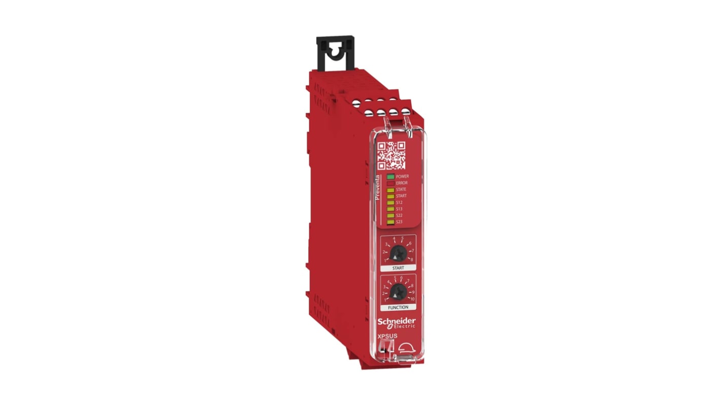 Schneider Electric XPSU Emergency Stop Safety Relay, 48 → 240V ac/dc, Dual-Channel, 2 Safety Contacts