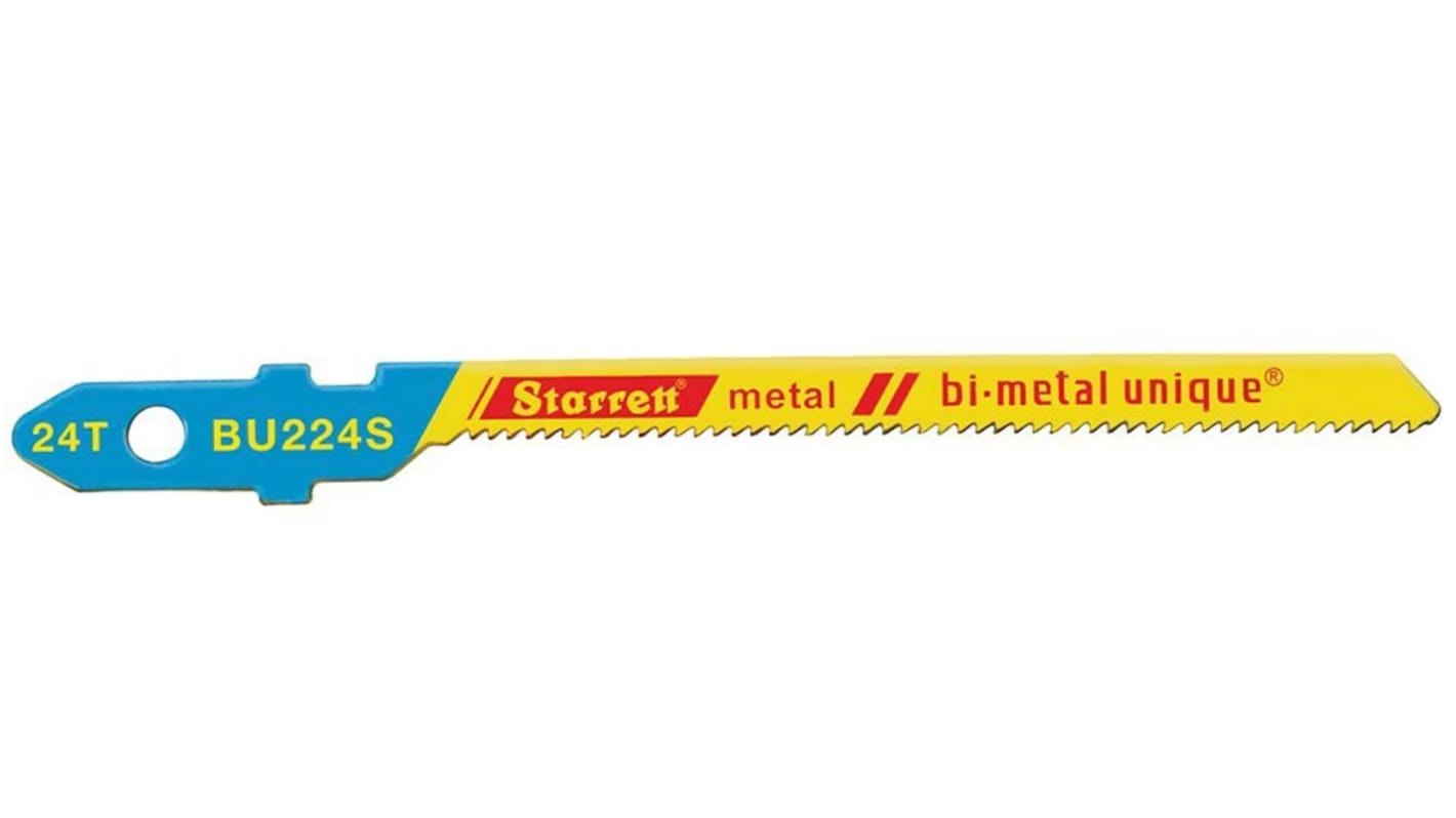 Starrett, 24 Teeth Per Inch 50mm Cutting Length Jigsaw Blade, Pack of 5