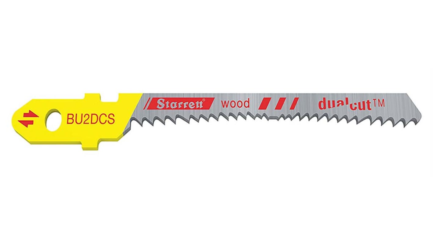 Lama per seghetto bimetallico Starrett, lunghezza di taglio 57mm, 9 - 19 denti per pollice , 2 pezzi