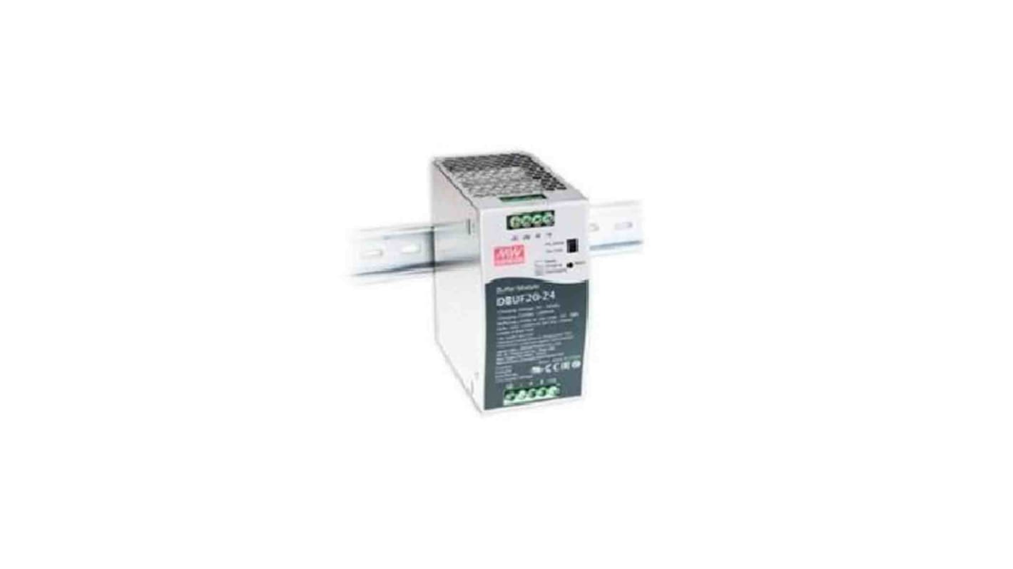MEAN WELL 24V dc Input DIN Rail Mount Buffer Module