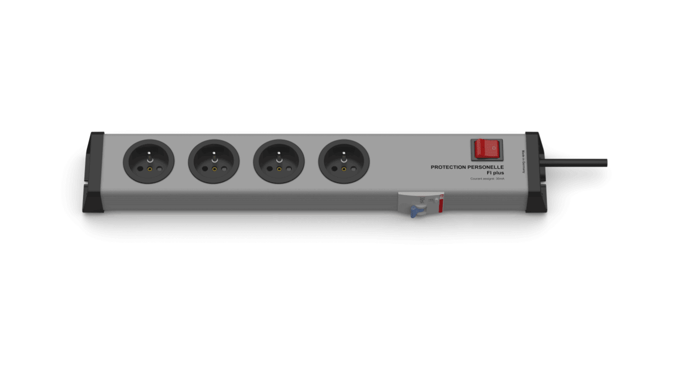 Bodo Ehmann Type E - French 4 Gang Power Distribution Unit, 1.5m Cable