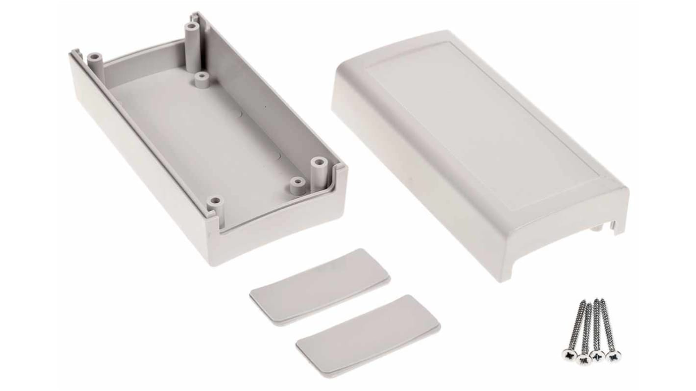 RS PRO Light Grey Polycarbonate Enclosure, IP53, 120.8 x 60.7 x 51.5mm
