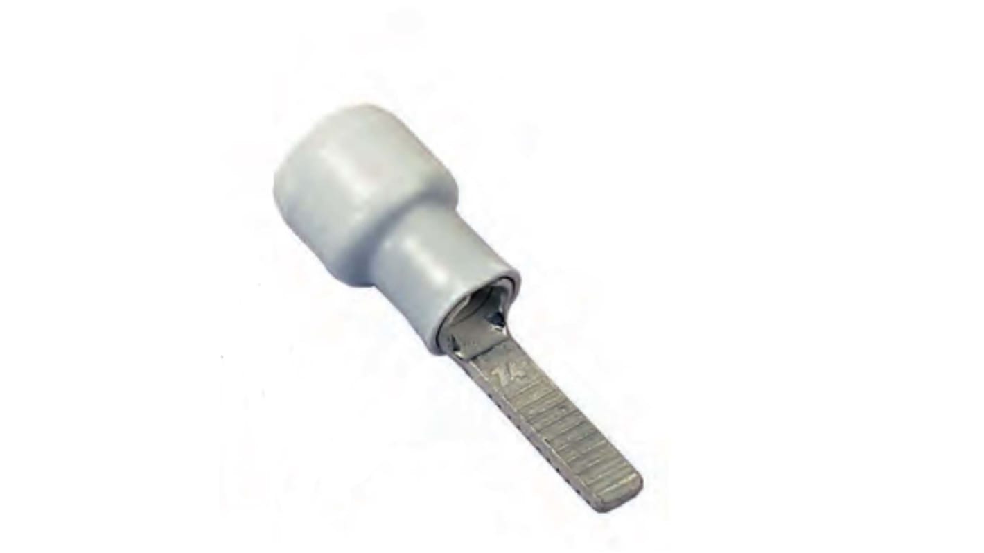 MECATRACTION, C Insulated, Tin Crimp Pin Connector, 22AWG to 16AWG, 3.6mm Pin Diameter, 21mm Pin Length, White