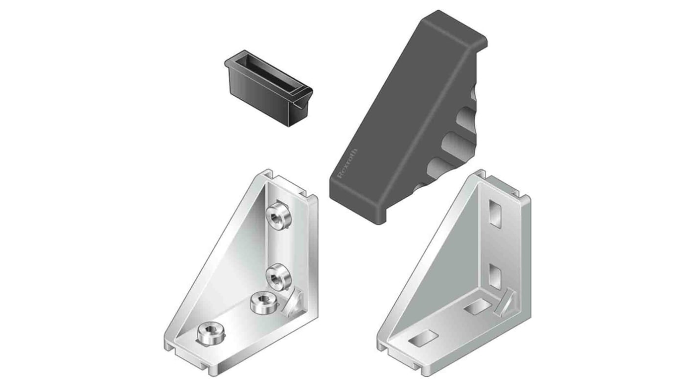 Część łącząca Nasadka ochronna kątowa Rozmiar rowka 8mm Bosch Rexroth Uchwyt złącza i łączenie Rozmiar gwintu M4