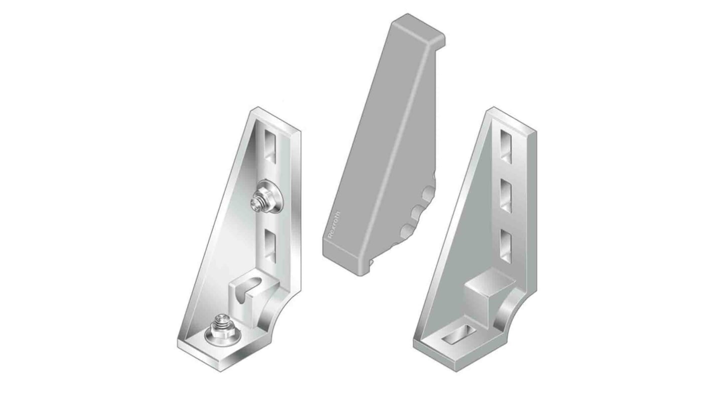 Bosch Rexroth Angular Cover Cap, Connecting Component, Strut Profile 40 mm, Groove Size 10mm