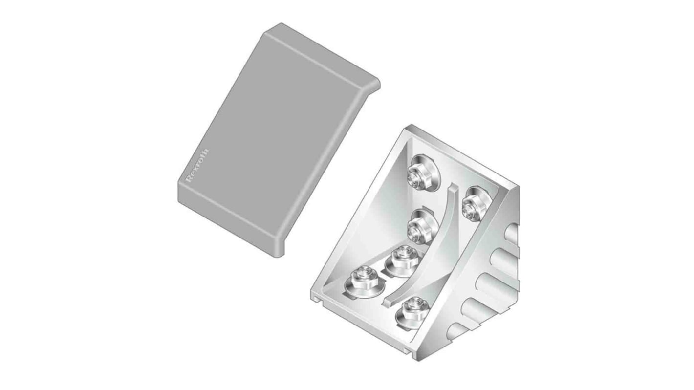 Bosch Rexroth M8 Mounting Bracket, Connecting Component, Strut Profile 80 mm, Groove Size 10mm