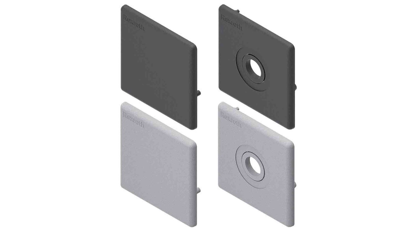 Bosch Rexroth Black Polypropylene Cover Cap, 60mm 60 x 60 mm Strut Profile, 10mm Groove
