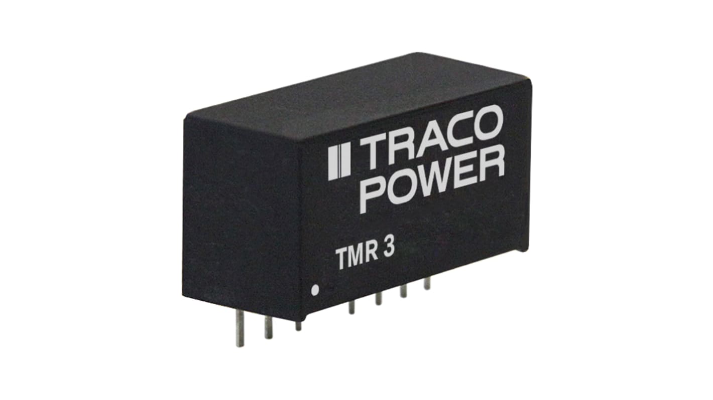 Przetwornica DC-DC, 3W, Uwe 18 36 V DC, Uwy 3.3V dc, Iwy 700mA Nie, TRACOPOWER Nie