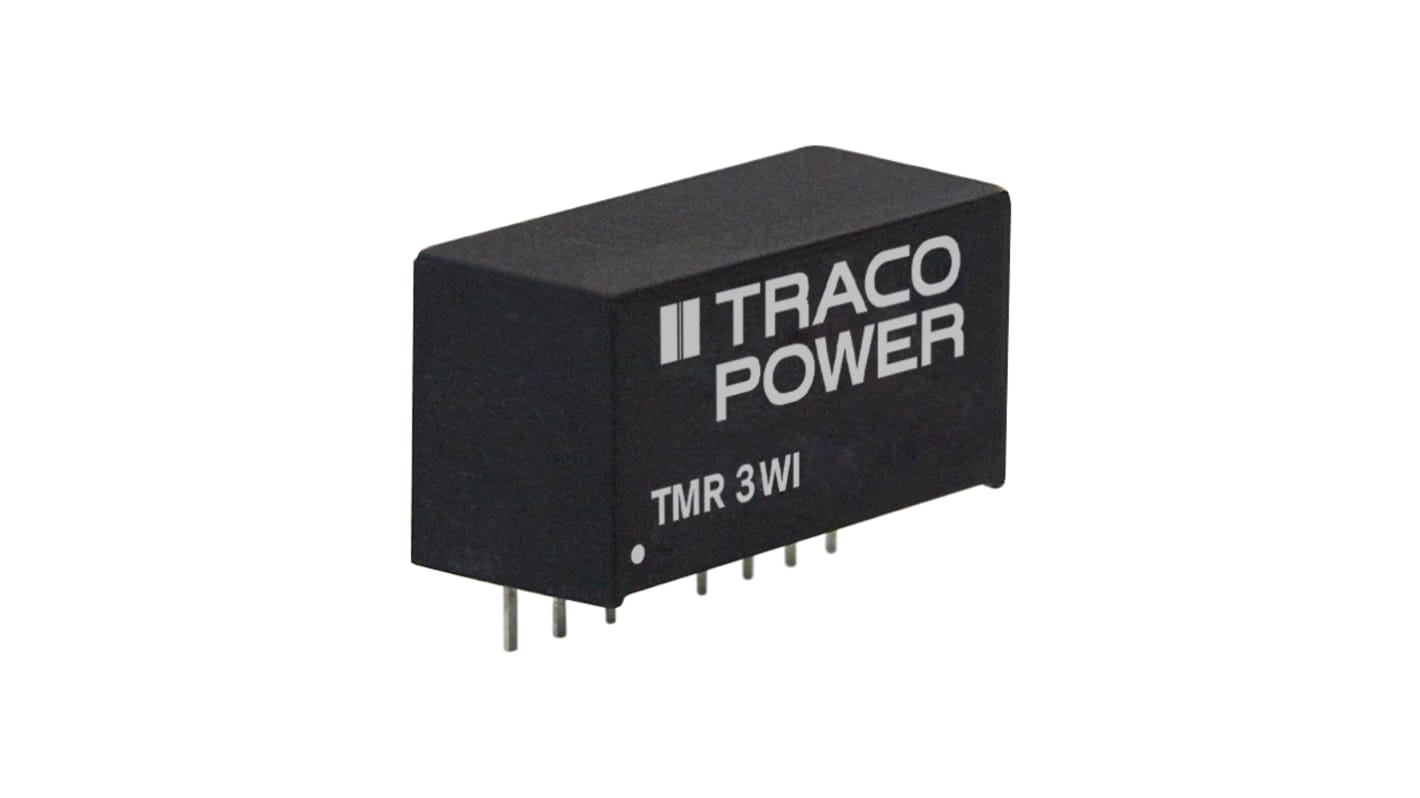 Przetwornica DC-DC, 3W, Uwe 4,5 18 V DC, Uwy 3.3V dc, Iwy 700mA Nie, TRACOPOWER Nie