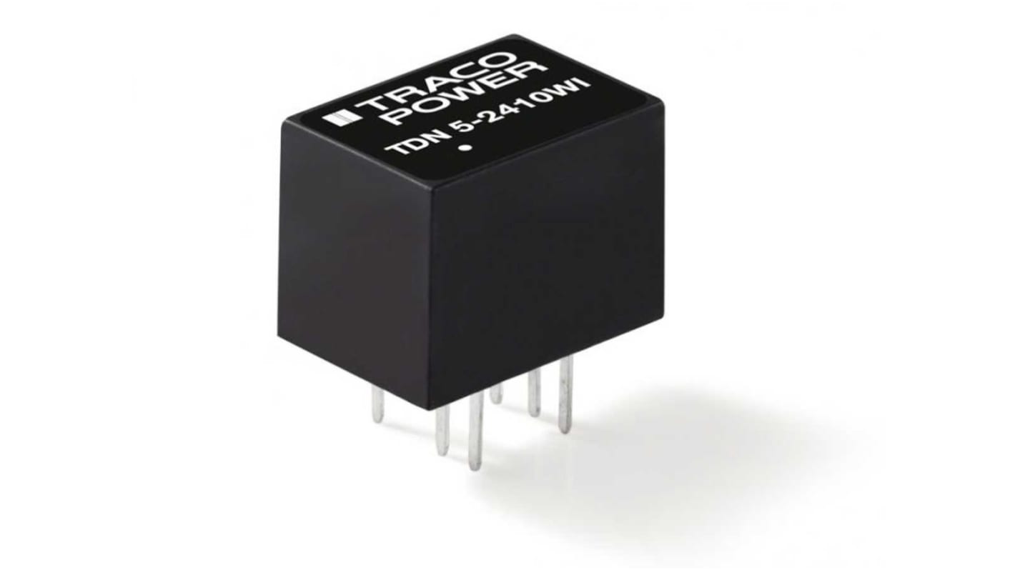 TRACOPOWER TDN 5WI DC-DC Converter, 9V dc/ 555mA Output, 9 → 36 V dc Input, 5W, Through Hole, +75°C Max Temp
