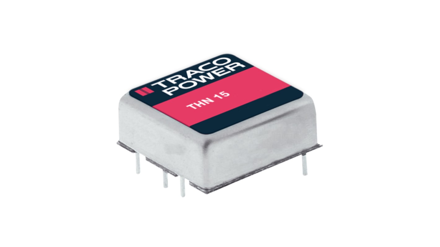 TRACOPOWER DCDC转换器, 18 36 V 直流输入, 24V 直流输出, 15W, 2路输出, THN 15系列