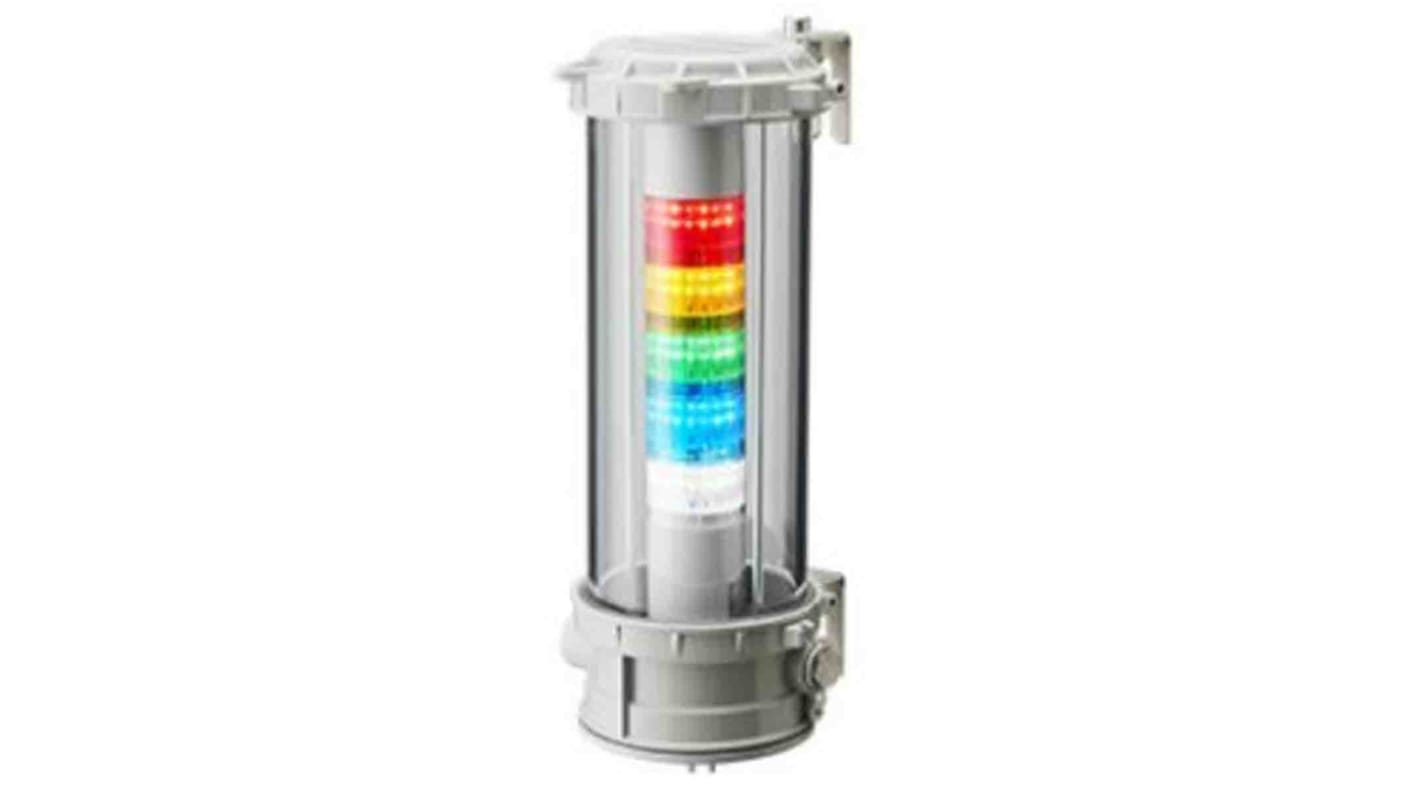 Rs-Online Torretta di segnalazione Patlite 24 V c.c. LED 5 elementi lenti A colori