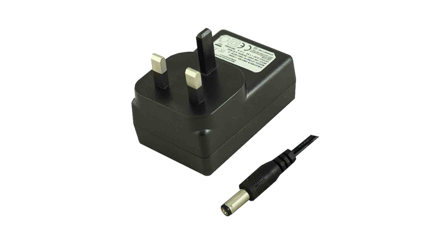 RS PRO 30W Plug-In AC/DC Adapter 15V dc Output, 2A Output