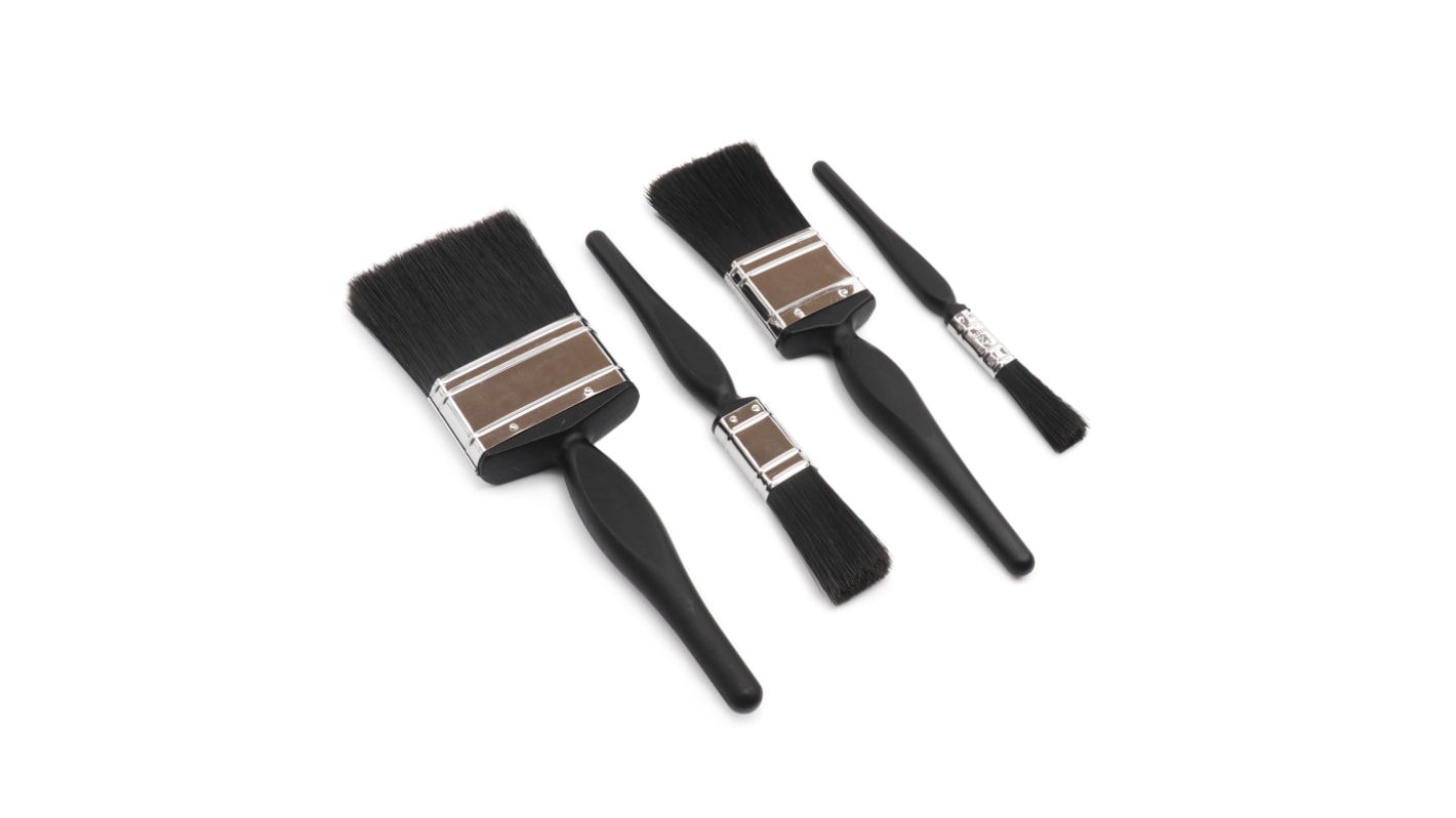 Cottam 0.5", 1", 2", 3" Synthetic Paint Brush Set with Flat Bristles