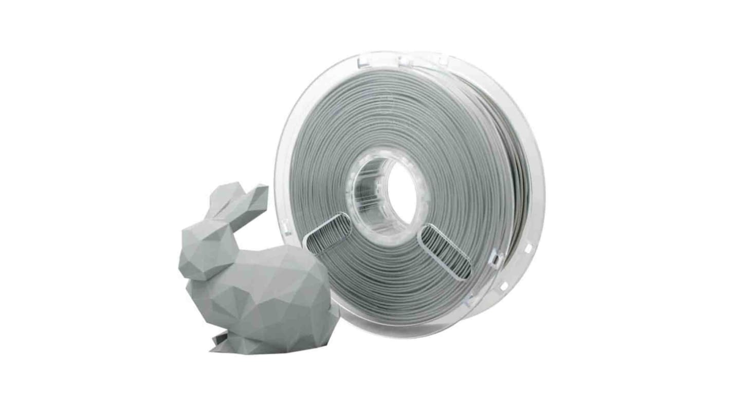 Filament do drukarki 3D Wytrzymałe tworzywo PLA Ø 1.75mm 750g Szary Polymaker