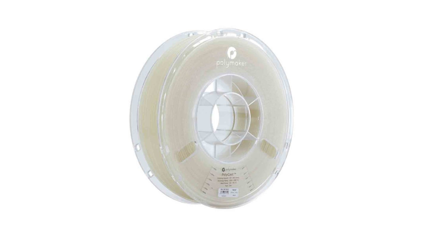 Filament do drukarki 3D PolyCast Ø 1.75mm 750g Naturalny Polymaker