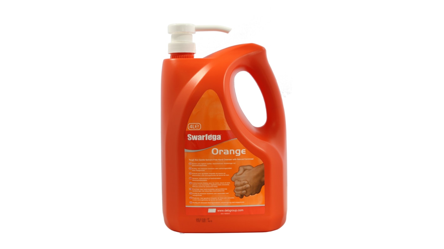 SCJ Professional Orange Swarfega® Orange Hand Cleaner Solvent Free - 4L Pump Bottle