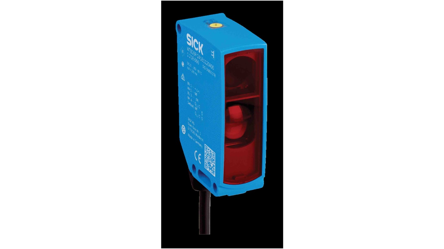 Rs-Online Sensore fotoelettrico Rettangolare SICK a soppressione di sfondo rilevamento 2 m uscita NPN PNP Push-Pull