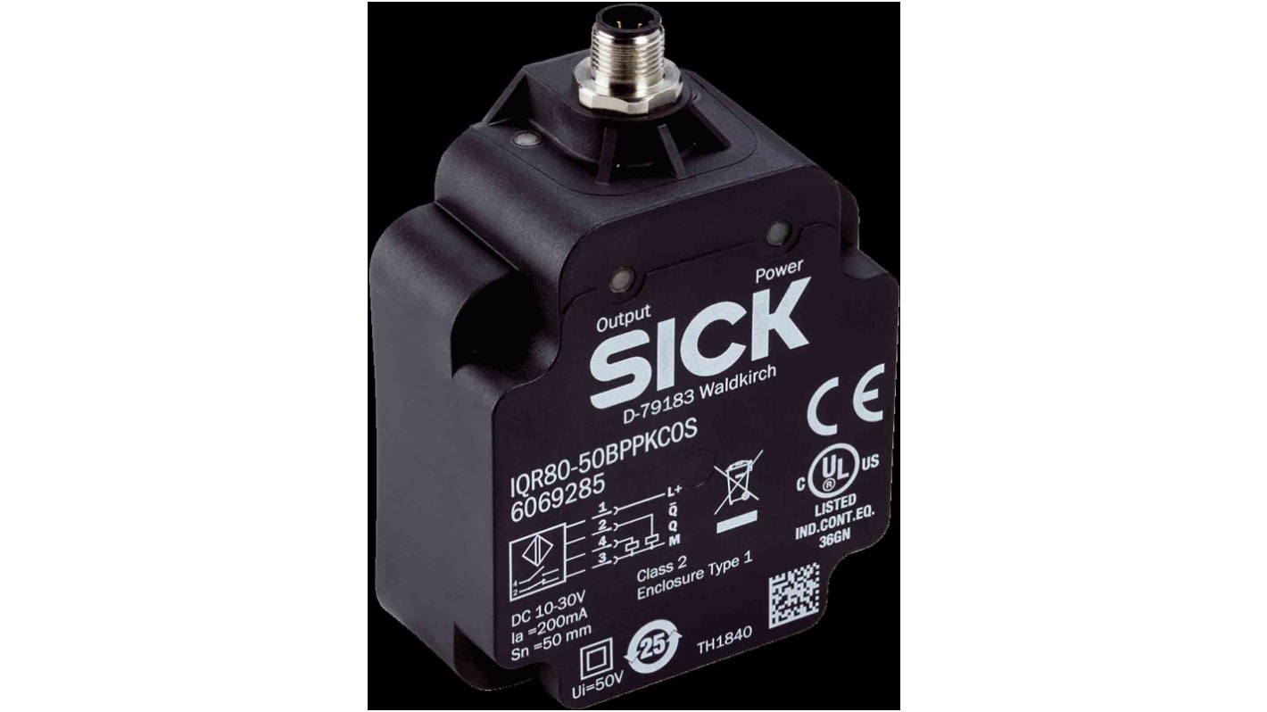 Rs-Online Sensore di prossimità a parallelepipedo SICK M12 rilevamento 75 mm 10 → 30 V CC