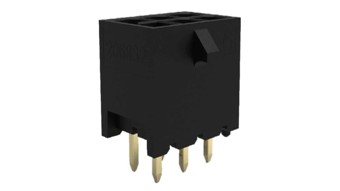 Molex 基板接続用ピンヘッダ 18極 3.0mm 2列 206832-1802