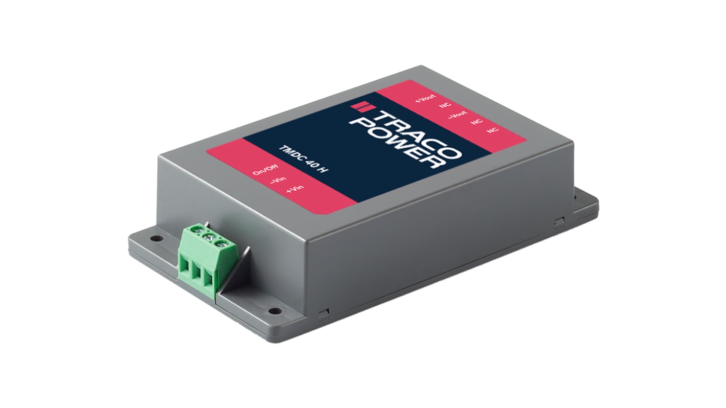 Przetwornica DC-DC, 40W, Uwe 80→ 160 V dc, Uwy ±15V dc, Iwy 1.3A Nie, TRACOPOWER Nie