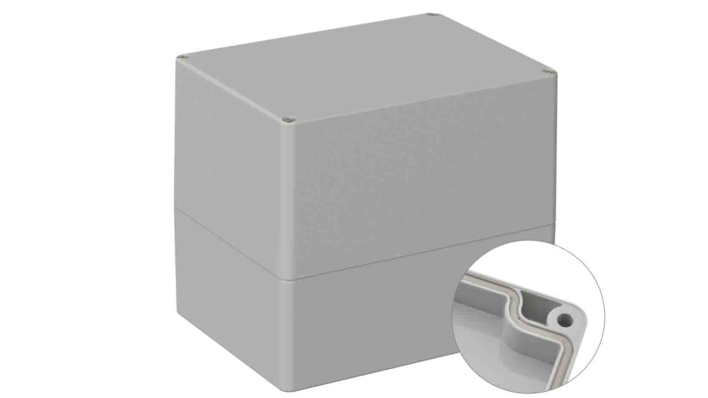 RS PRO PC通用外壳, IP66, IK07, 灰色, 120 x 160 x140mm