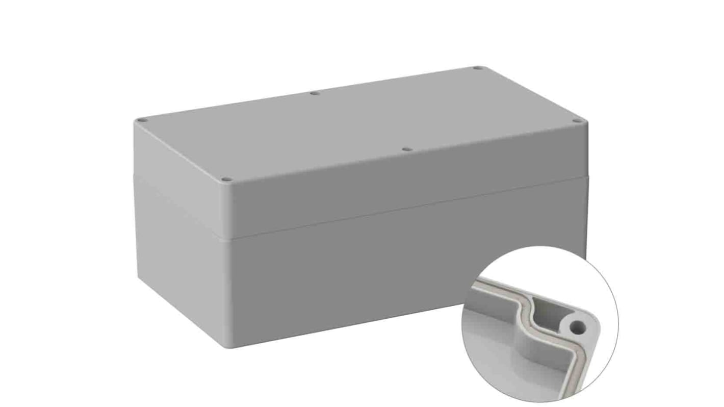 Boîtier à usage général RS PRO en Polycarbonate, 200 x 360 x 149.5mm, Gris IP66