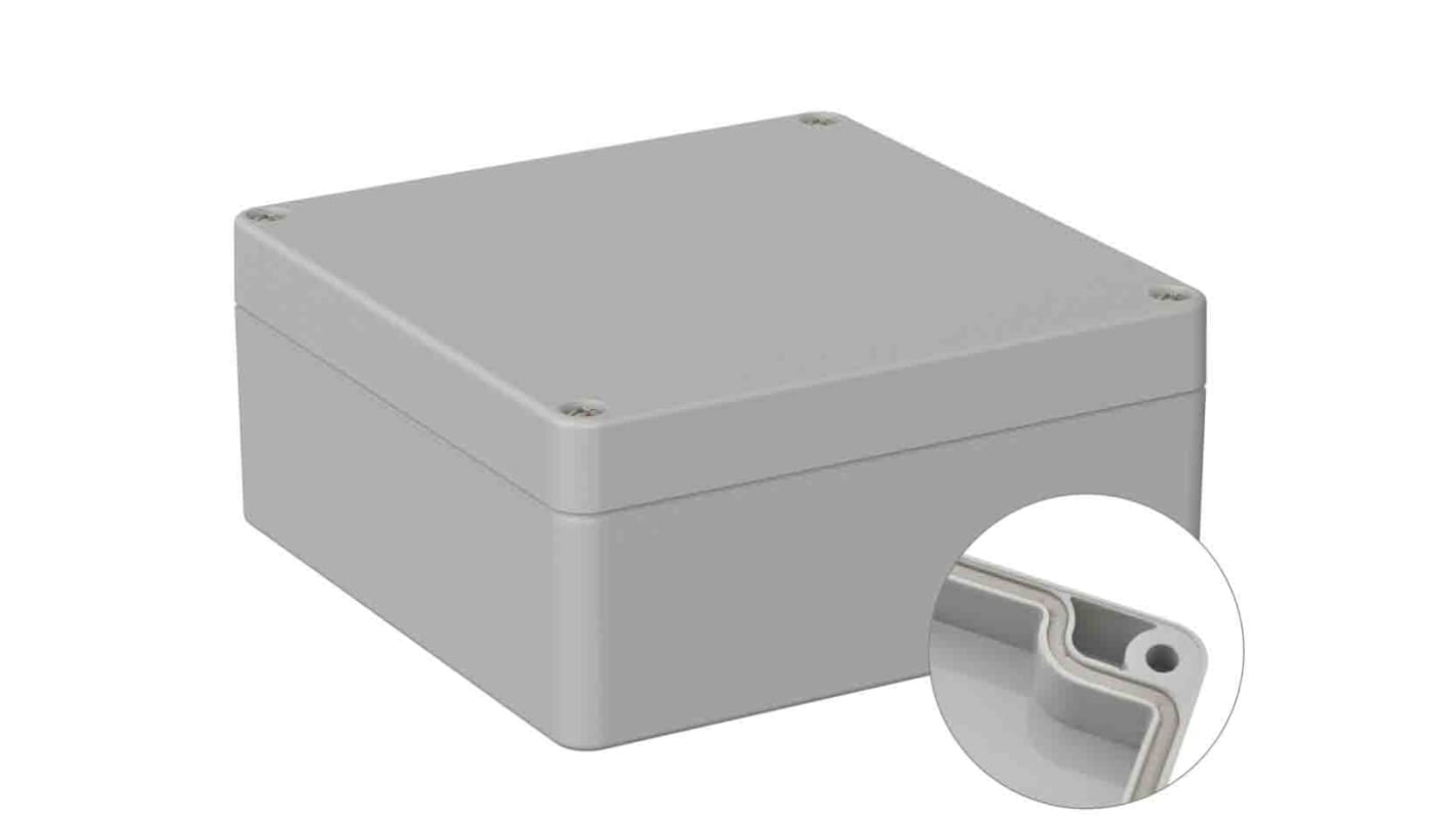 Boîtier à usage général RS PRO en ABS, 120 x 122 x 55mm, Gris IP66