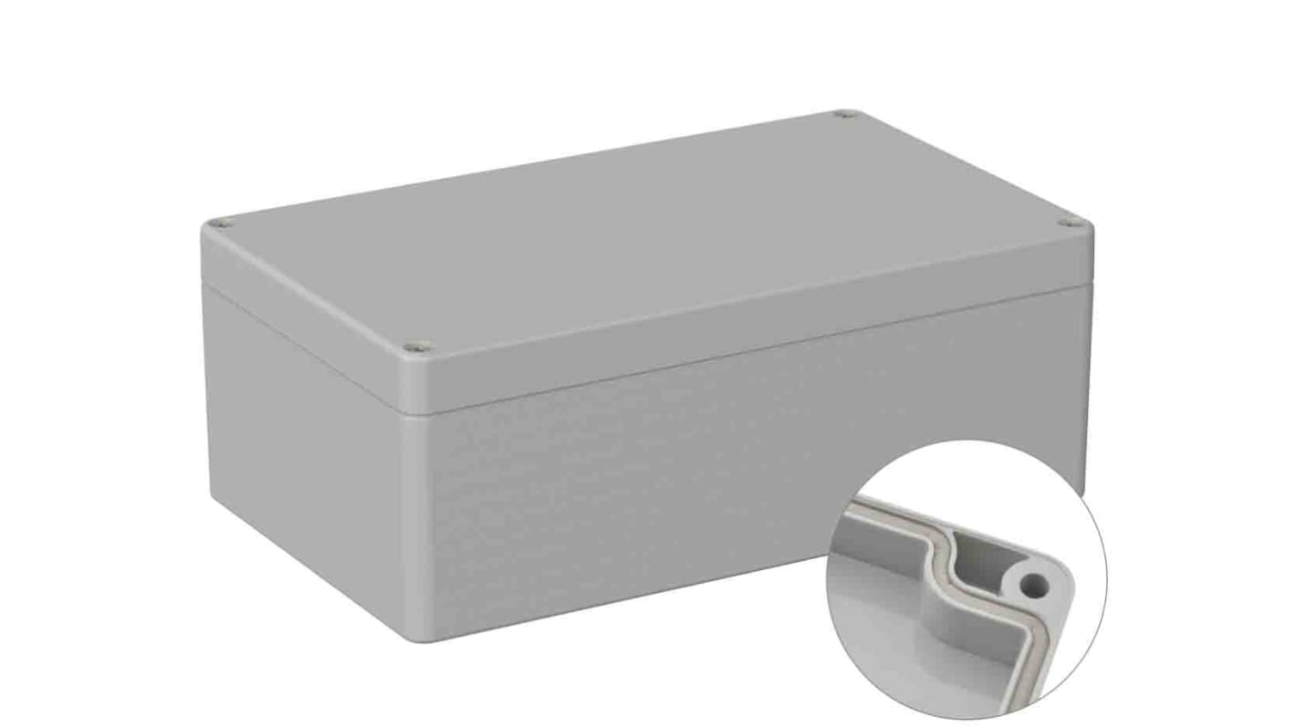 Caja de uso general RS PRO de ABS Gris, 120 x 200 x 75mm, IP66