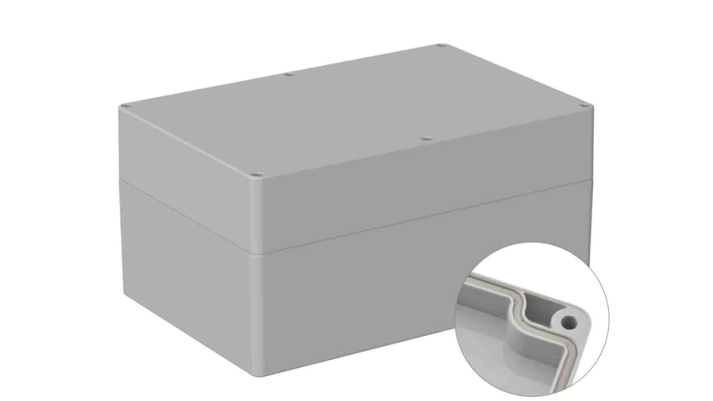 RS PRO ABS通用外壳, IP66, IK07, 灰色, 160.3 x 240.3 x 120mm
