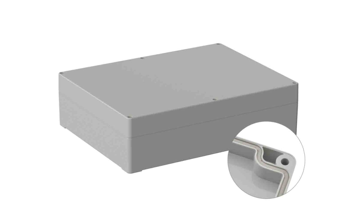 RS PRO ABS通用外壳, IP65, IK07, 灰色, 230 x 300 x 85mm