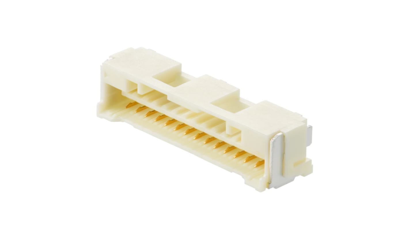 Molex 213226 Series Right Angle Surface Mount PCB Connector, 2-Contact, 1-Row, 1.5mm Pitch, Solder Termination