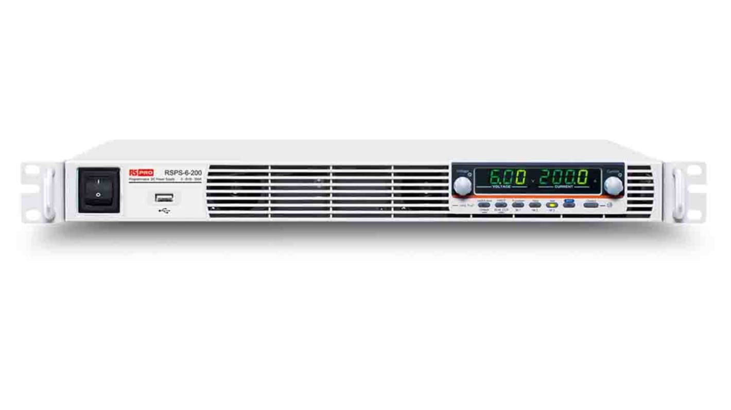 Fuente de alimentación RS PRO RSPS-6-200, 1 salida, 0 → 6V, 0 → 200A, 1200W