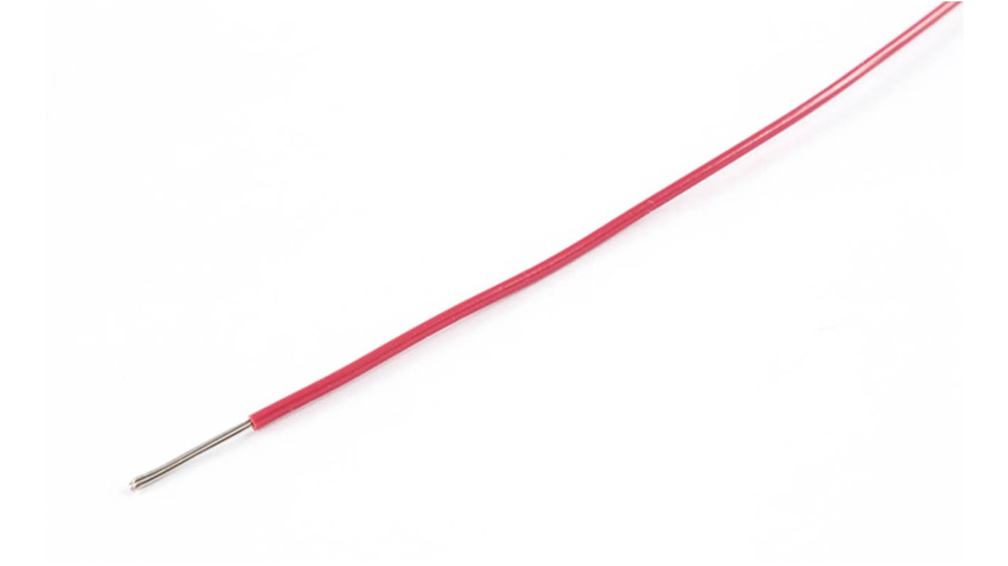 AXINDUS KY33 Series Red 0.6 mm² Hook Up Wire, 20 AWG, 19 x 0, 20, 200m, PVC Insulation, KY33A03R
