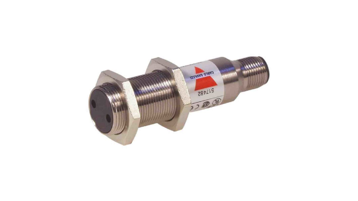 Rs-Online Sensore fotoelettrico Cilindrico Carlo Gavazzi a retroriflessione rilevamento 2 m uscita PNP