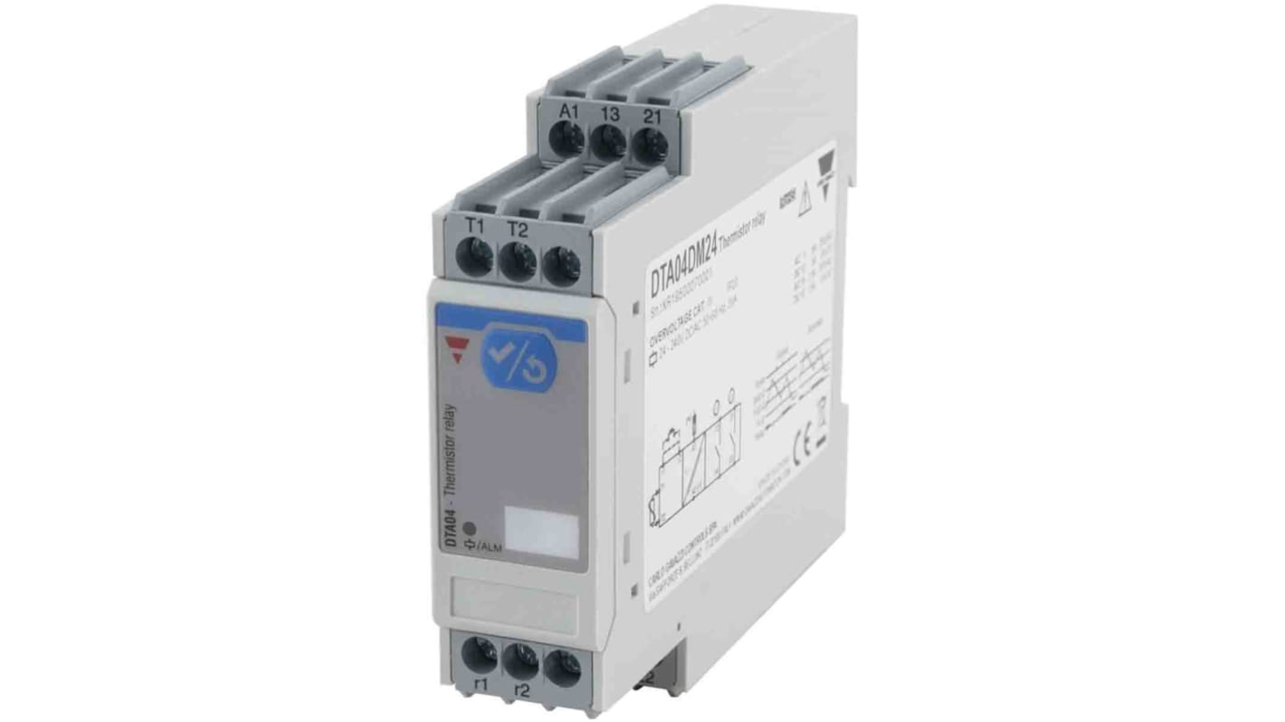 Carlo Gavazzi モニタリングリレー, SPST, DINレール, DTA04DM24