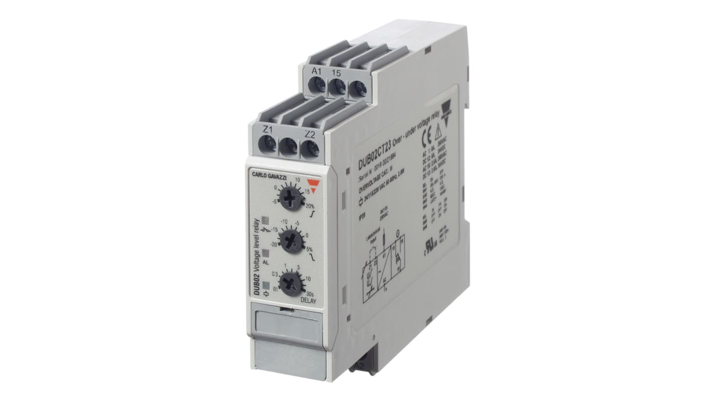 Carlo Gavazzi モニタリングリレー, SPDT, DUB02CT23