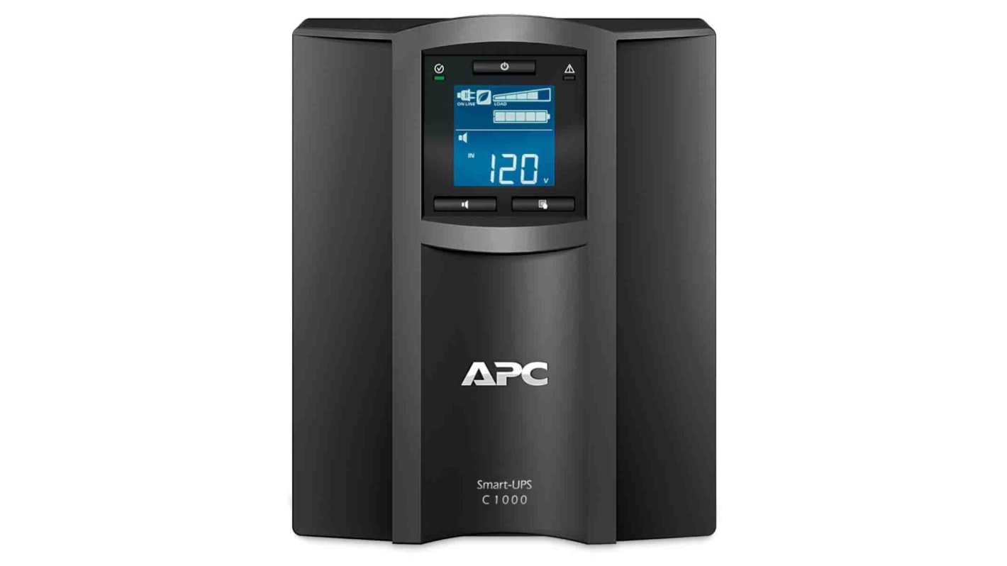 APC 230V Input Stand Alone Uninterruptible Power Supply, 1000VA (600W), Smart-UPS