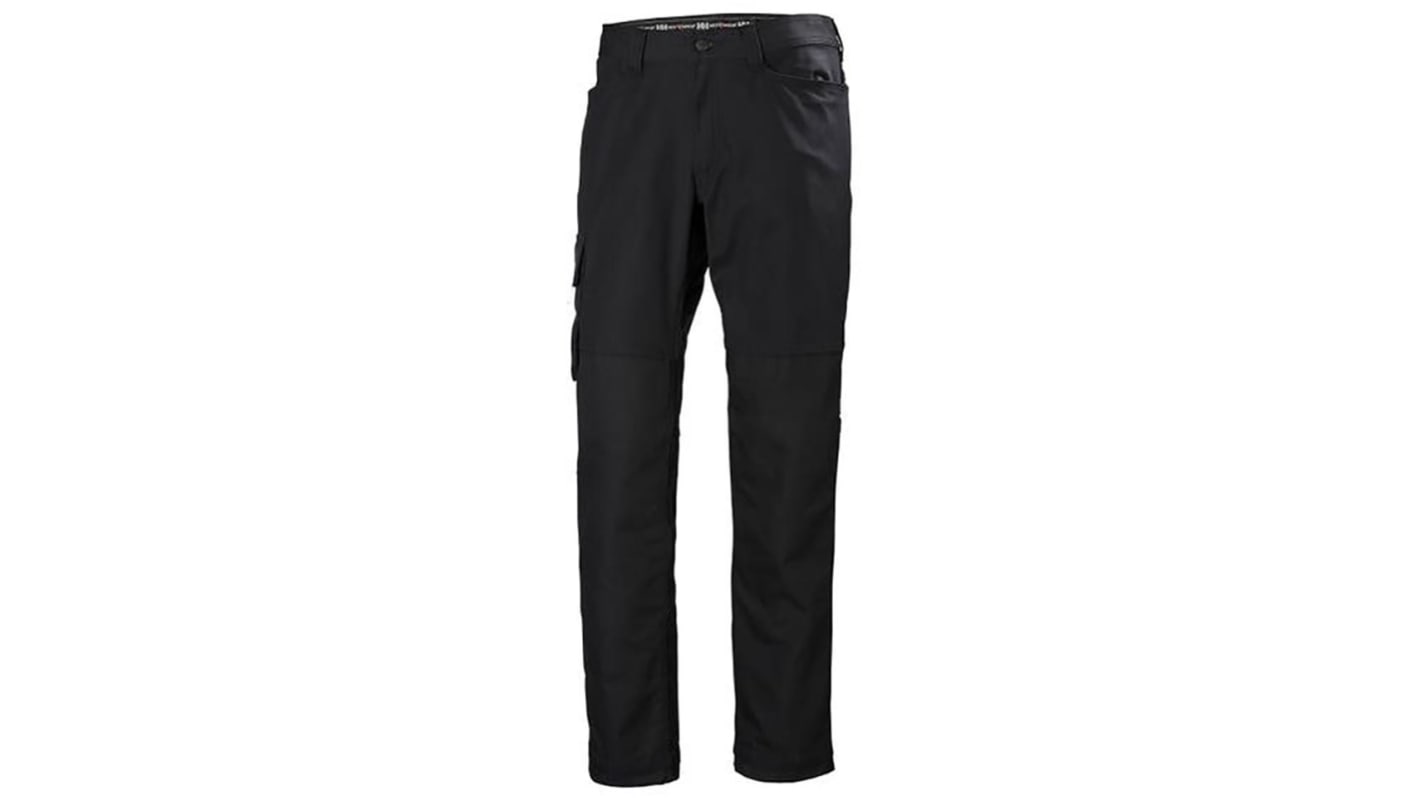 Helly Hansen Oxford Navy Cotton, Elastane, Polyester Work Trousers 30in, XS Waist